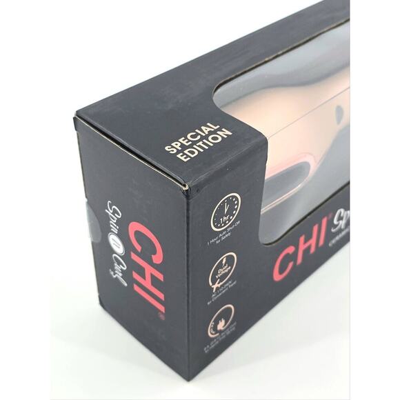 CHI Spin N Curl Special Edition Ceramic Rotating Curling Iron Rose Gold New - Picture 15 of 16